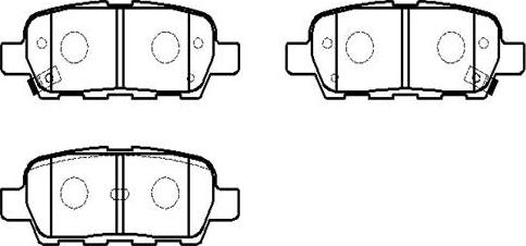 HSB Gold HP5162 - Kit de plaquettes de frein, frein à disque cwaw.fr