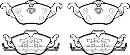 HSB Gold HP5135 - Kit de plaquettes de frein, frein à disque cwaw.fr