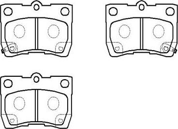 HSB Gold HP5174 - Kit de plaquettes de frein, frein à disque cwaw.fr