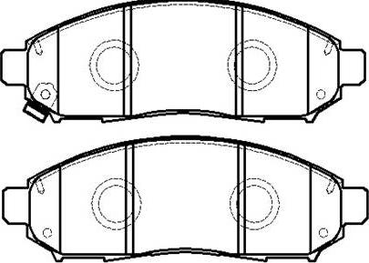 HSB Gold HP5173 - Kit de plaquettes de frein, frein à disque cwaw.fr