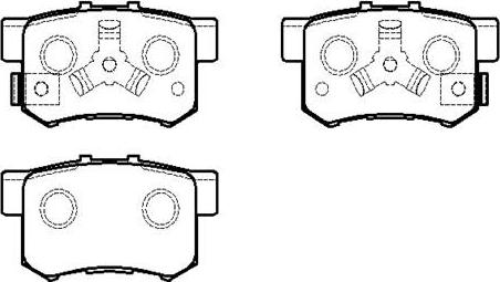 HSB Gold HP5209 - Kit de plaquettes de frein, frein à disque cwaw.fr