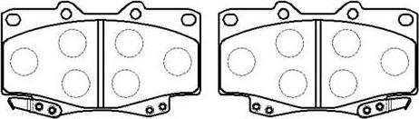 HSB Gold HP5200 - Kit de plaquettes de frein, frein à disque cwaw.fr