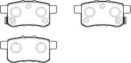 HSB Gold HP5215 - Kit de plaquettes de frein, frein à disque cwaw.fr