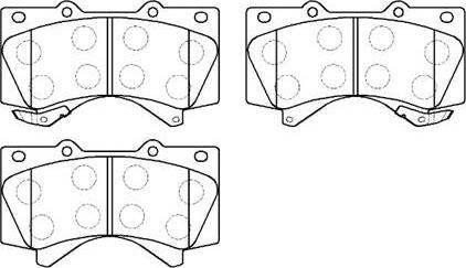 HSB Gold HP5213 - Kit de plaquettes de frein, frein à disque cwaw.fr