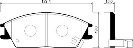 BENDIX 572269 - Kit de plaquettes de frein, frein à disque cwaw.fr