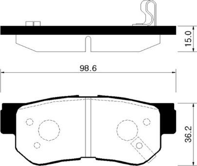 4U Autoparts 37567HY - Kit de plaquettes de frein, frein à disque cwaw.fr