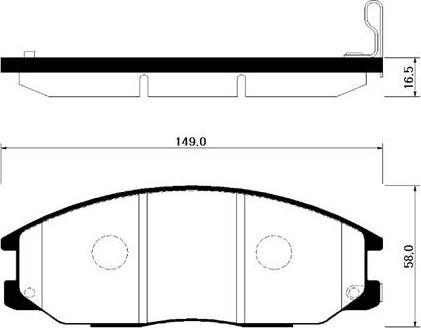 HSB Gold HP0015 - Kit de plaquettes de frein, frein à disque cwaw.fr