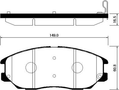 ACDelco AC0581448D - Kit de plaquettes de frein, frein à disque cwaw.fr