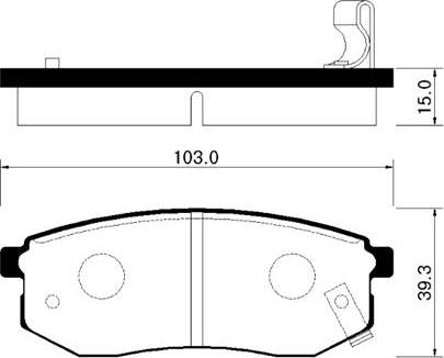 Mando MPH12NS - Kit de plaquettes de frein, frein à disque cwaw.fr