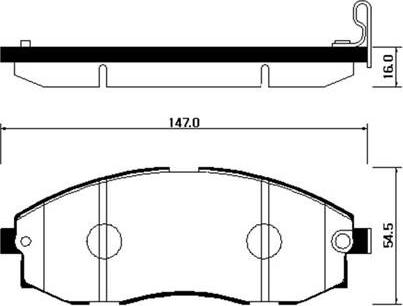 HSB Gold HP0018 - Kit de plaquettes de frein, frein à disque cwaw.fr