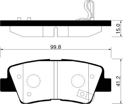 HSB Gold HP0038 - Kit de plaquettes de frein, frein à disque cwaw.fr