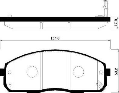 HSB Gold HP0029 - Kit de plaquettes de frein, frein à disque cwaw.fr