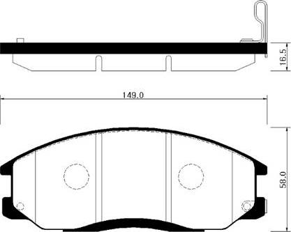 HSB Gold HP0024 - Kit de plaquettes de frein, frein à disque cwaw.fr