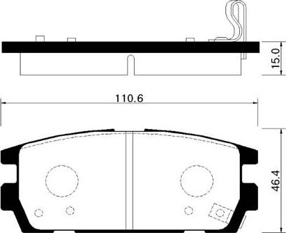 ACKOJA A52-2121 - Kit de plaquettes de frein, frein à disque cwaw.fr