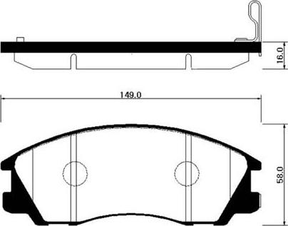 HSB Gold HP0022 - Kit de plaquettes de frein, frein à disque cwaw.fr