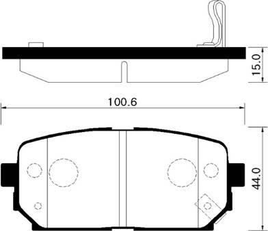 HSB Gold HP1041 - Kit de plaquettes de frein, frein à disque cwaw.fr