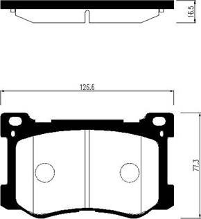 HSB Gold HP1050 - Kit de plaquettes de frein, frein à disque cwaw.fr