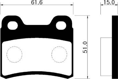 HSB Gold HP1004 - Kit de plaquettes de frein, frein à disque cwaw.fr