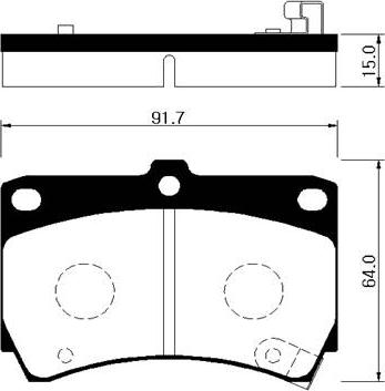 HSB Gold HP1002 - Kit de plaquettes de frein, frein à disque cwaw.fr