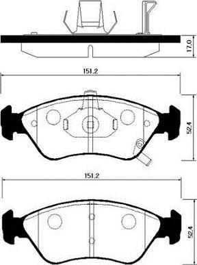 Valeo 671189 - Kit de plaquettes de frein, frein à disque cwaw.fr