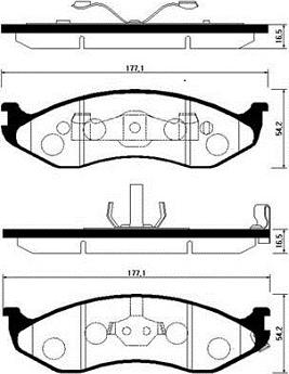 HELLA T1132 - Kit de plaquettes de frein, frein à disque cwaw.fr