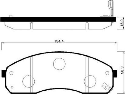 HSB Gold HP1012 - Kit de plaquettes de frein, frein à disque cwaw.fr