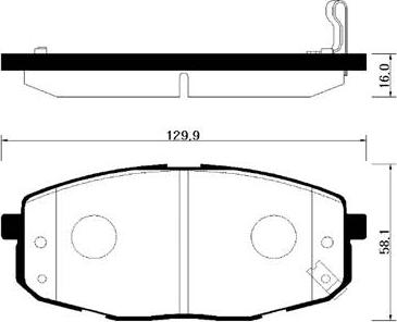 HSB Gold HP1020 - Kit de plaquettes de frein, frein à disque cwaw.fr