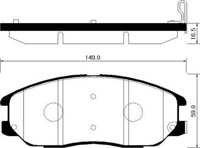 HSB Gold HP1027 - Kit de plaquettes de frein, frein à disque cwaw.fr