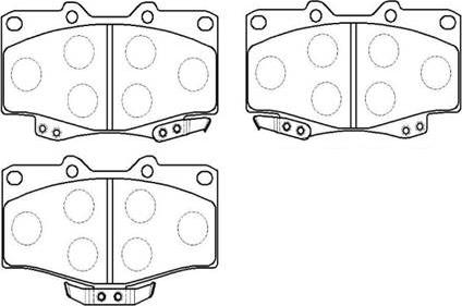 HSB Gold HP8494 - Kit de plaquettes de frein, frein à disque cwaw.fr