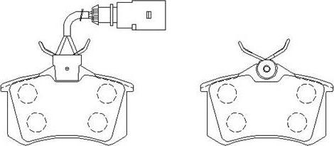 HSB Gold HP8418 - Kit de plaquettes de frein, frein à disque cwaw.fr