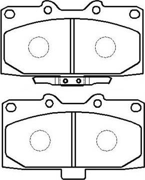 HSB Gold HP8425 - Kit de plaquettes de frein, frein à disque cwaw.fr