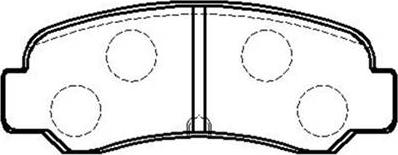 HSB Gold HP8478 - Kit de plaquettes de frein, frein à disque cwaw.fr