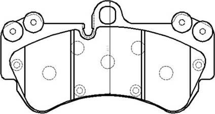 HSB Gold HP8544 - Kit de plaquettes de frein, frein à disque cwaw.fr