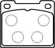 HSB Gold HP8552 - Kit de plaquettes de frein, frein à disque cwaw.fr