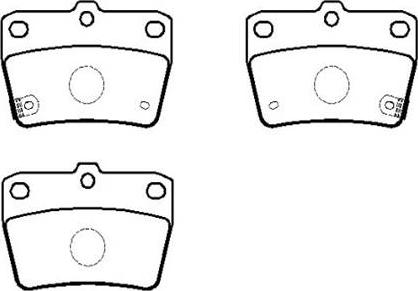 HSB Gold HP8508 - Kit de plaquettes de frein, frein à disque cwaw.fr