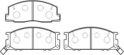 HSB Gold HP8519 - Kit de plaquettes de frein, frein à disque cwaw.fr