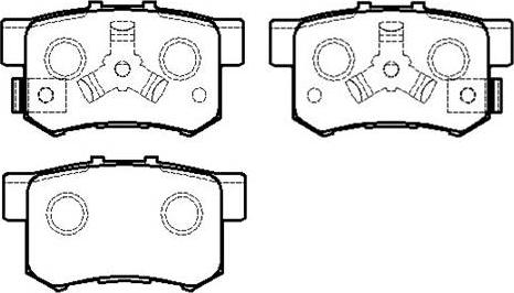 HSB Gold HP8163 - Kit de plaquettes de frein, frein à disque cwaw.fr