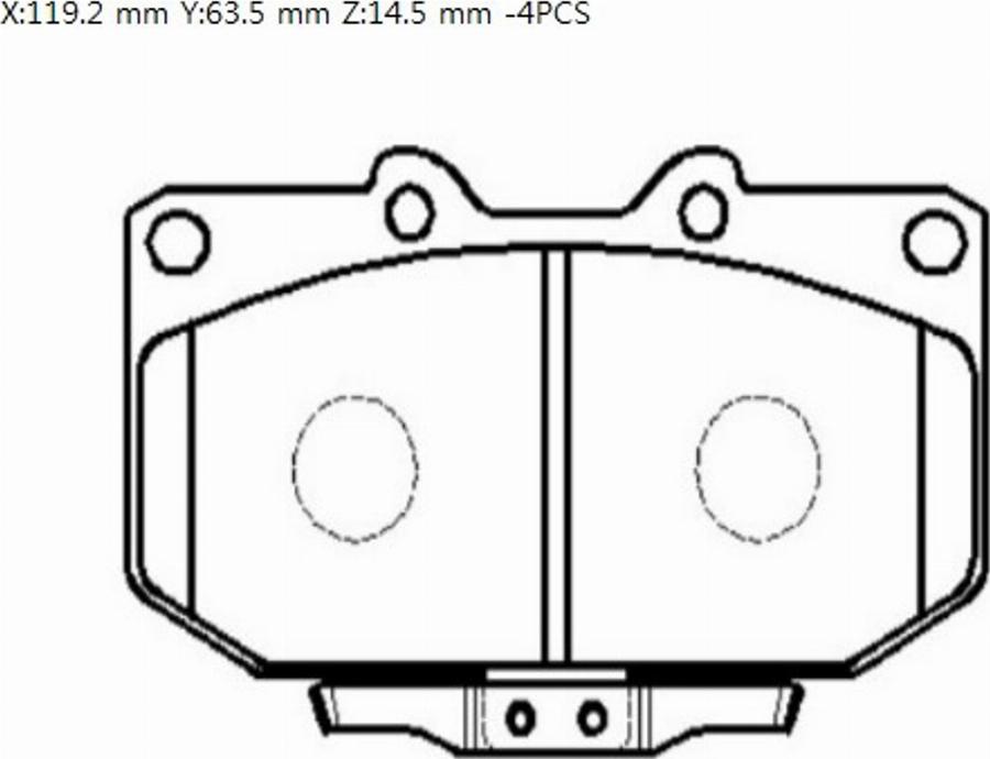 HSB Gold HP8358 - Kit de plaquettes de frein, frein à disque cwaw.fr