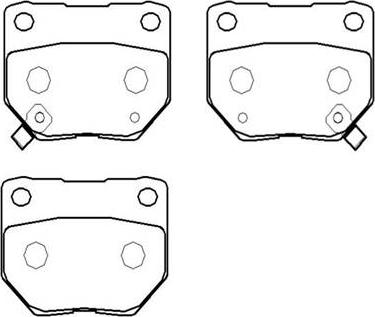 HSB Gold HP8361 - Kit de plaquettes de frein, frein à disque cwaw.fr