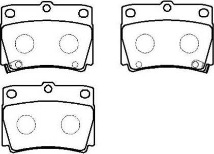 HSB Gold HP8305 - Kit de plaquettes de frein, frein à disque cwaw.fr