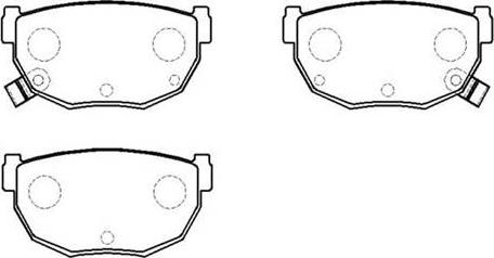 HSB Gold HP8313 - Kit de plaquettes de frein, frein à disque cwaw.fr