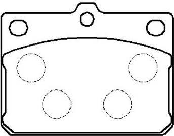 HSB Gold HP8242 - Kit de plaquettes de frein, frein à disque cwaw.fr