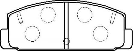 HSB Gold HP8275 - Kit de plaquettes de frein, frein à disque cwaw.fr