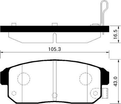 HSB Gold HP3003 - Kit de plaquettes de frein, frein à disque cwaw.fr