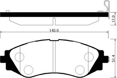 HSB Gold HP2006 - Kit de plaquettes de frein, frein à disque cwaw.fr