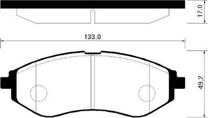 HSB Gold HP2011 - Kit de plaquettes de frein, frein à disque cwaw.fr