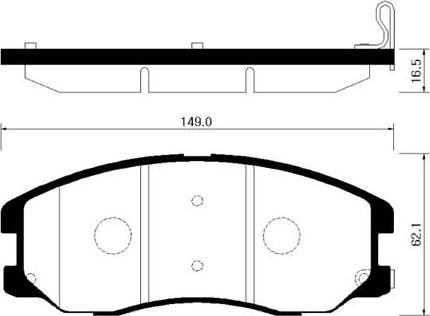 HELLA T1676 - Kit de plaquettes de frein, frein à disque cwaw.fr