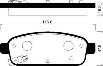 NK 223645 - Kit de plaquettes de frein, frein à disque cwaw.fr