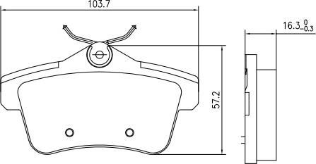 HUSCH JL0993 - Kit de plaquettes de frein, frein à disque cwaw.fr