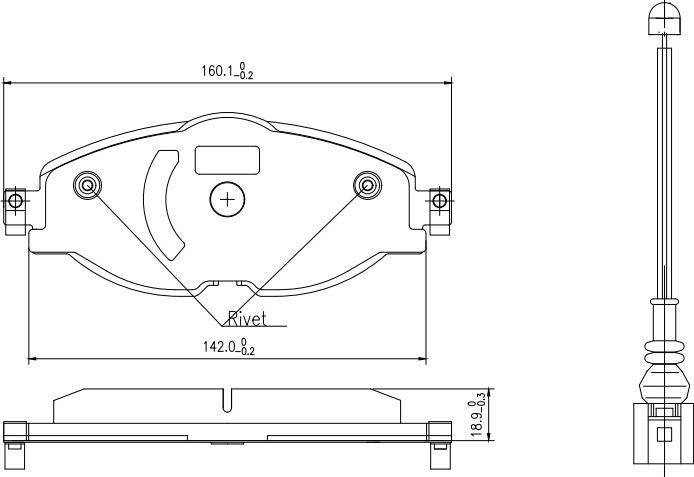 HUSCH JL0949 - Kit de plaquettes de frein, frein à disque cwaw.fr